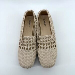 Array Loafers Woven Braided 11N Beige Women Casual Summer Flat Shoes